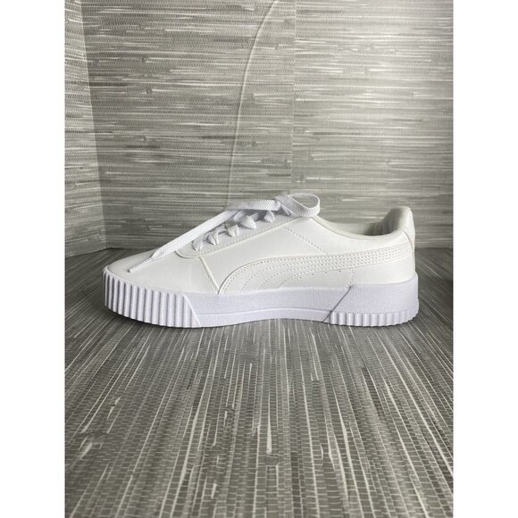 PUMA Womens Carina Court Sneaker Lace Up White‎ Size 9 - Picture 5 of 9